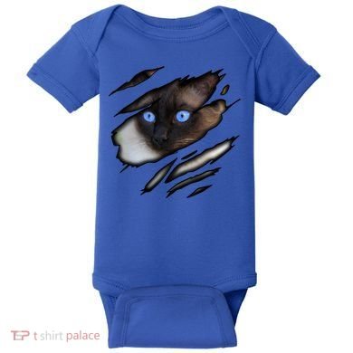 Siamese Cat In Me Design Cadesign Purebred Cat Gift Baby Bodysuit