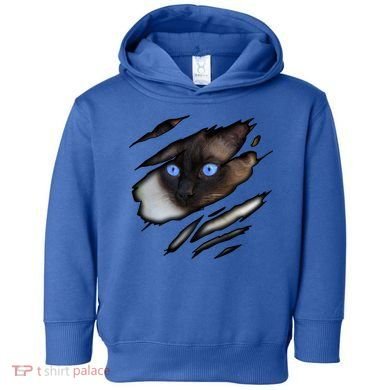 Siamese Cat In Me Design Cadesign Purebred Cat Gift Toddler Hoodie