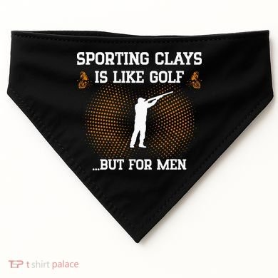 Sporting Clays Is Like Golf But For Trap Skeet Shooting USA-Made Doggie Bandana