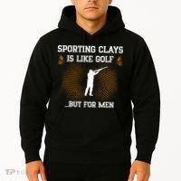 Sporting Clays Is Like Golf But For Trap Skeet Shooting Hoodie thumb 2