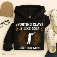 Sporting Clays Is Like Golf But For Trap Skeet Shooting Hoodie thumb 4