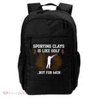 Sporting Clays Is Like Golf But For Trap Skeet Shooting Backpack thumb 0