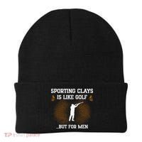 Sporting Clays Is Like Golf But For Trap Skeet Shooting Beanie thumb 0
