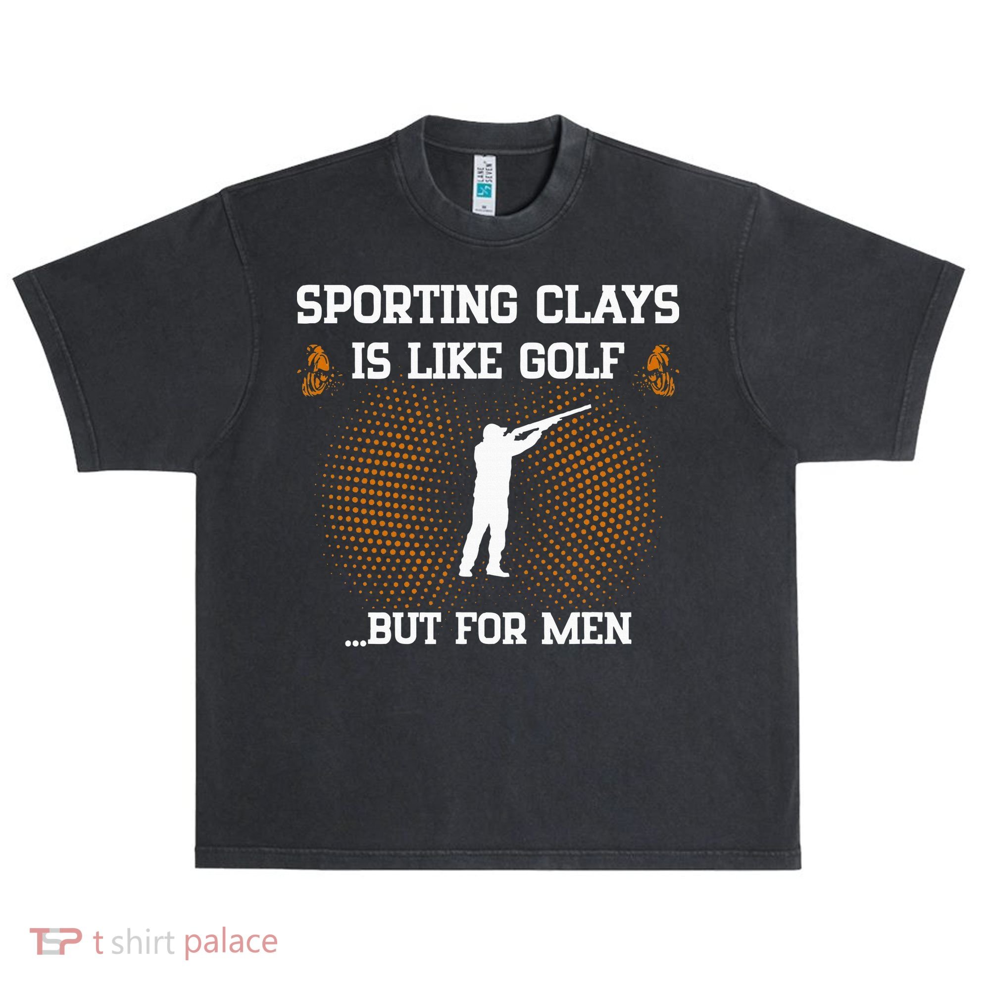 Sporting Clays Is Like Golf But For Trap Skeet Shooting Urban Oversized Heavyweight T-Shirt