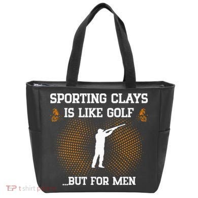 Sporting Clays Is Like Golf But For Trap Skeet Shooting Tote Bag