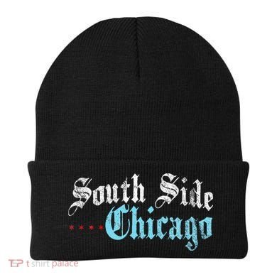 Southside Chicago Il Vintage Distressed Beanie