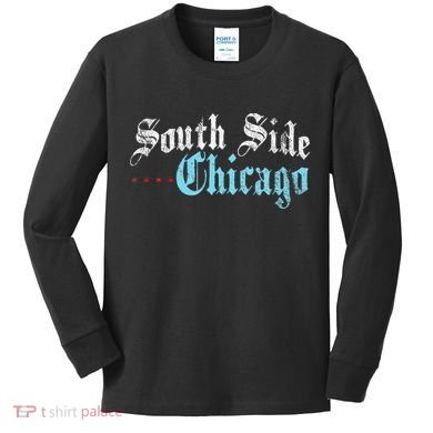 Southside Chicago Il Vintage Distressed Kids Long Sleeve Shirt