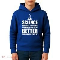 Science Because Figuring Things Out Is Better Kids Hoodie thumb 4