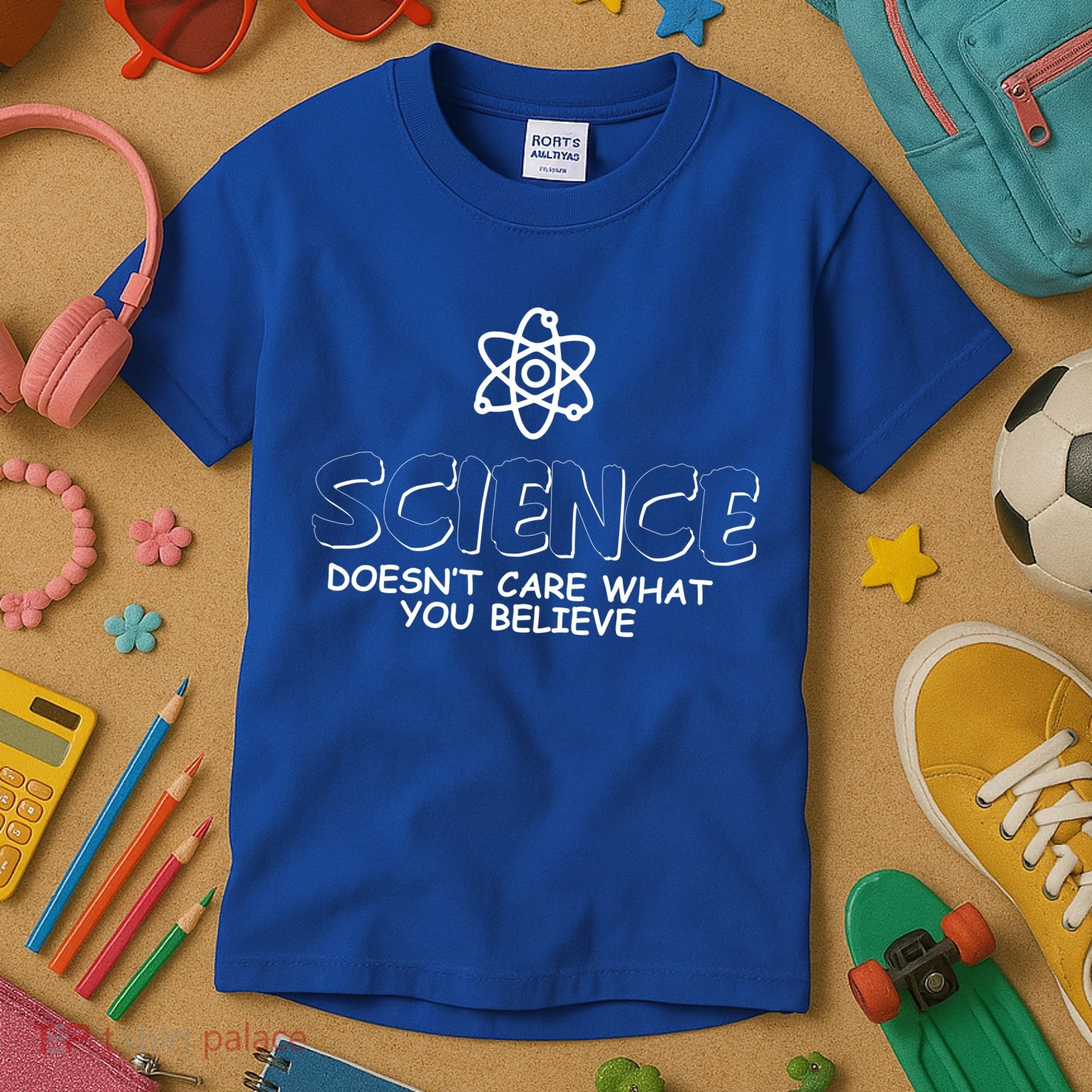 Science Doesn't Care What You Believe Kids T-Shirt