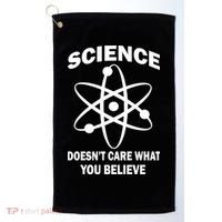 Science Doesn't Care What You Believe Atom Golf Towel thumb 0