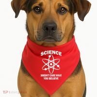 Science Doesn't Care What You Believe Atom USA-Made Doggie Bandana thumb 1
