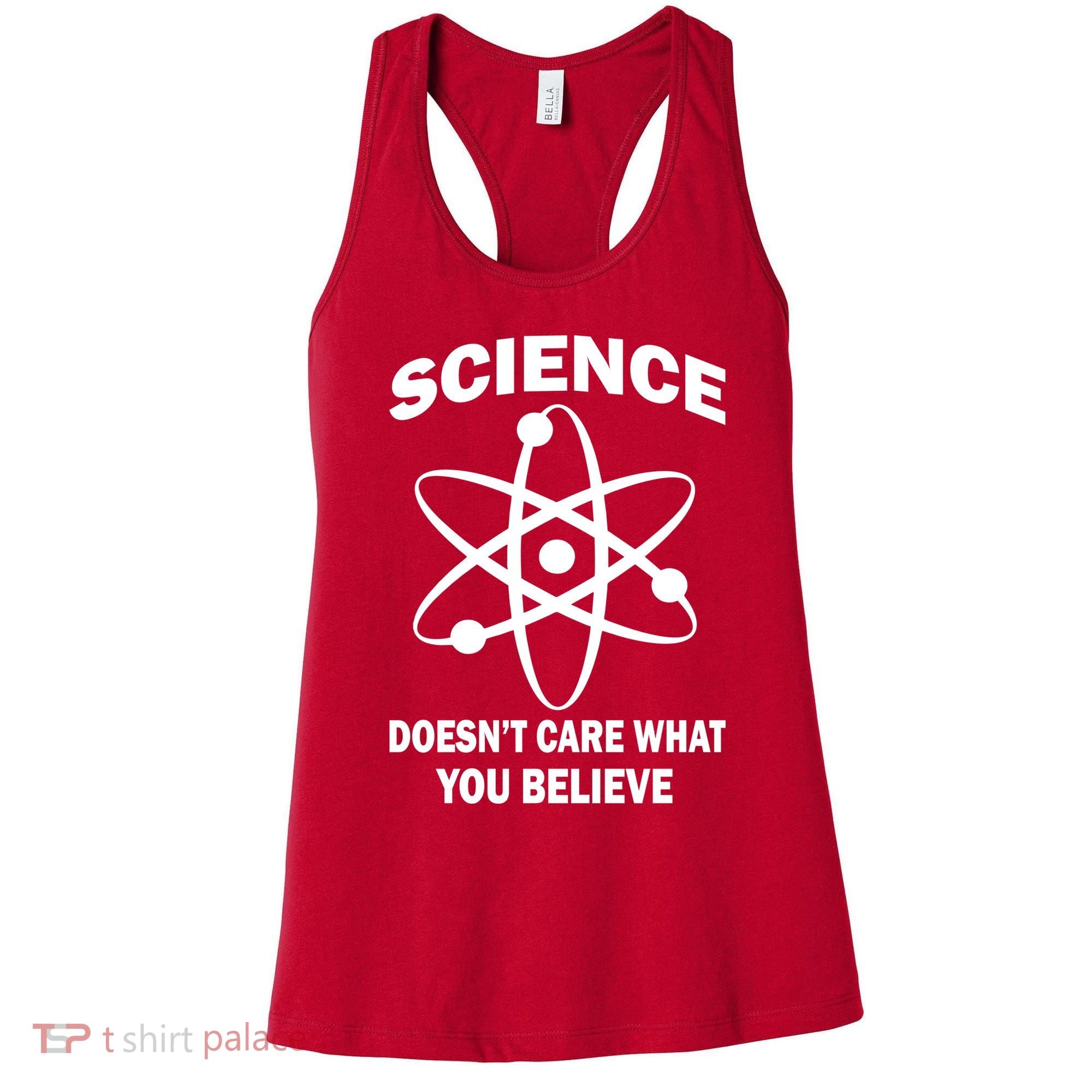 Science Doesn't Care What You Believe Atom Women's Tank Top