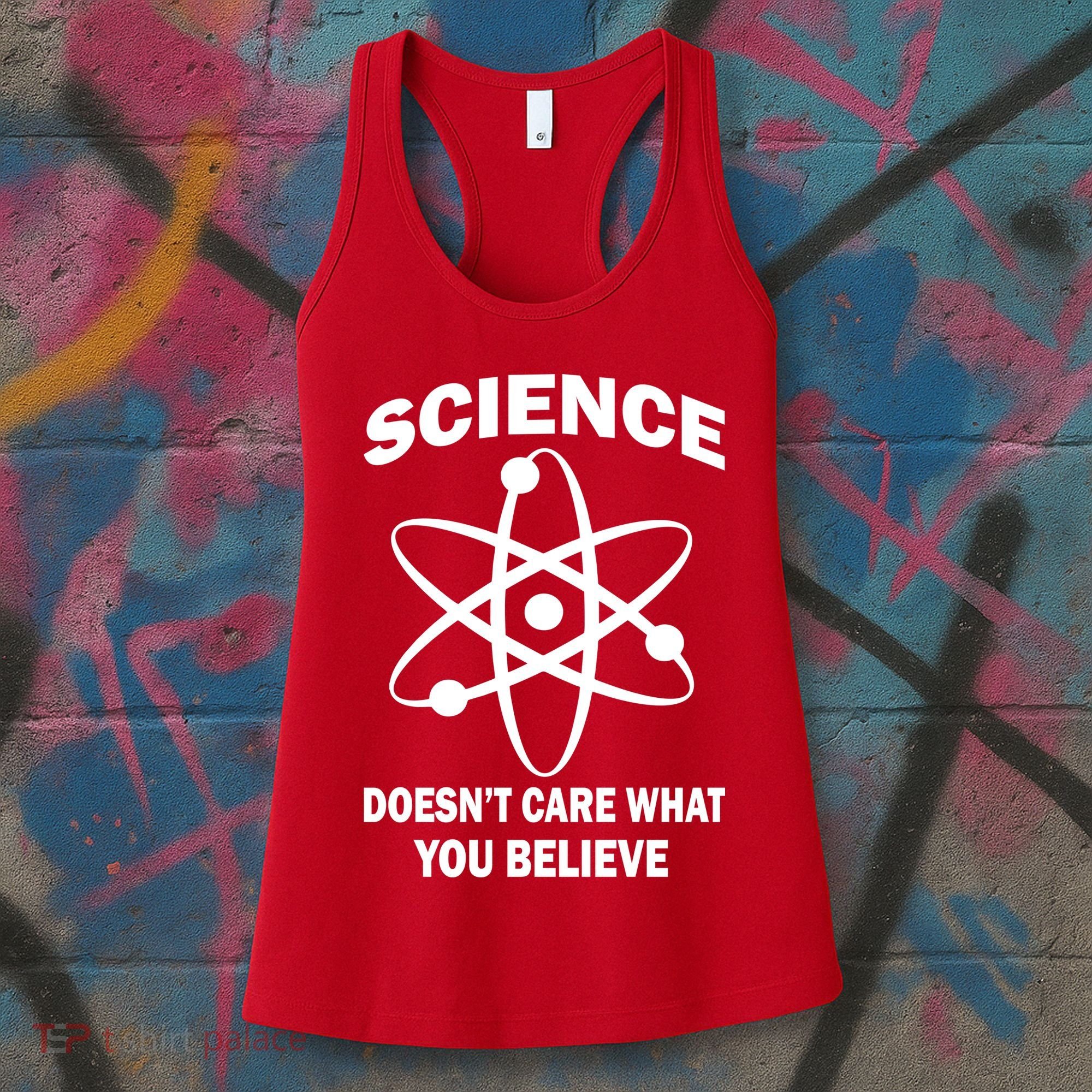 Science Doesn't Care What You Believe Atom Women's Tank Top