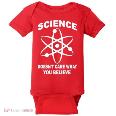 Science Doesn't Care What You Believe Atom Baby Bodysuit