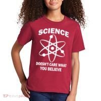 Science Doesn't Care What You Believe Atom Kids T-Shirt thumb 2