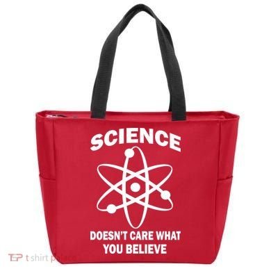 Science Doesn't Care What You Believe Atom Tote Bag