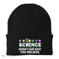 Science Doesn't Care What You Believe Saying Beanie thumb 0