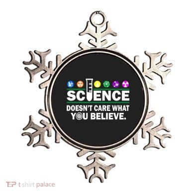 Science Doesn't Care What You Believe Saying Ornament