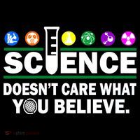 Science Doesn't Care What You Believe Saying Ornament thumb 1
