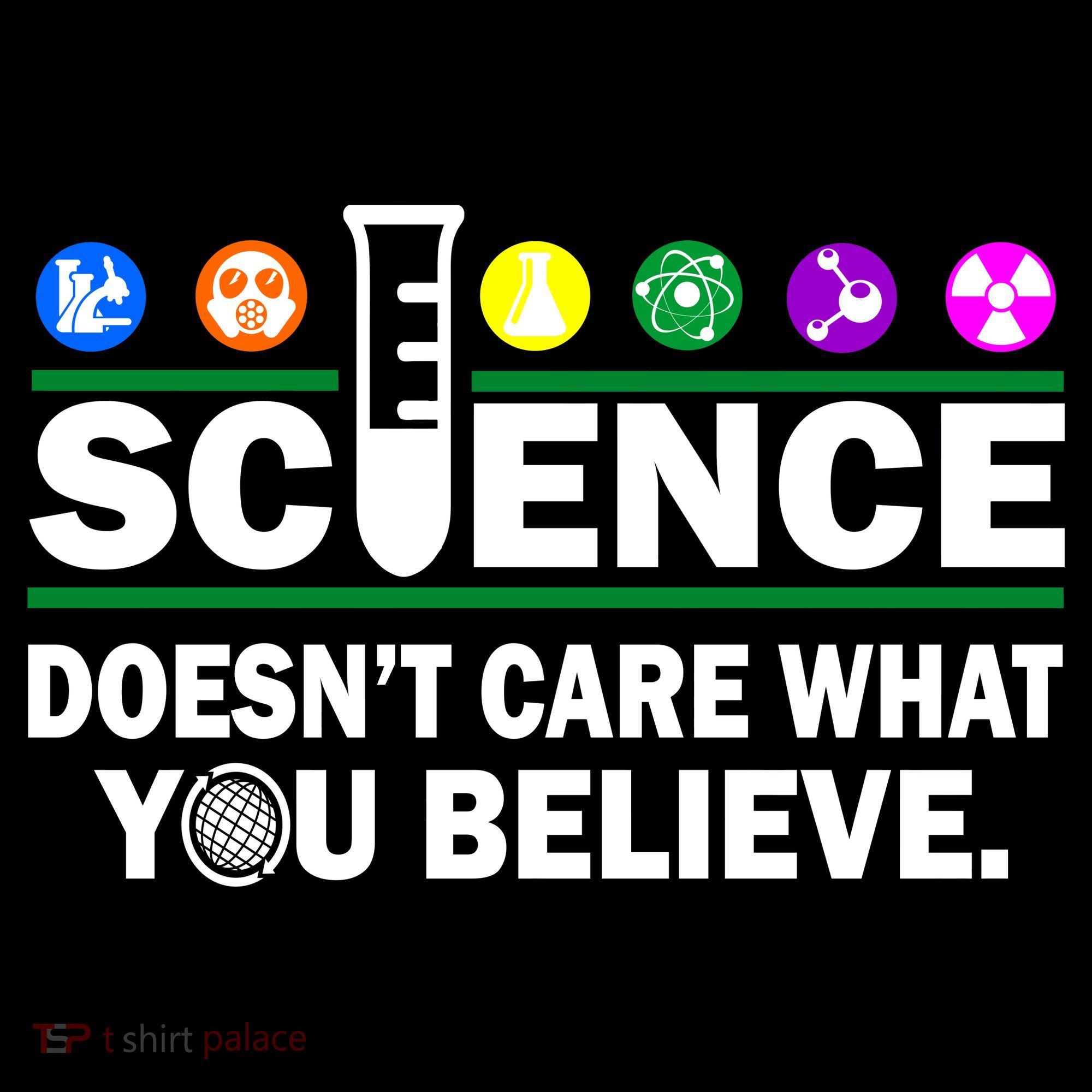 Science Doesn't Care What You Believe Saying Ornament