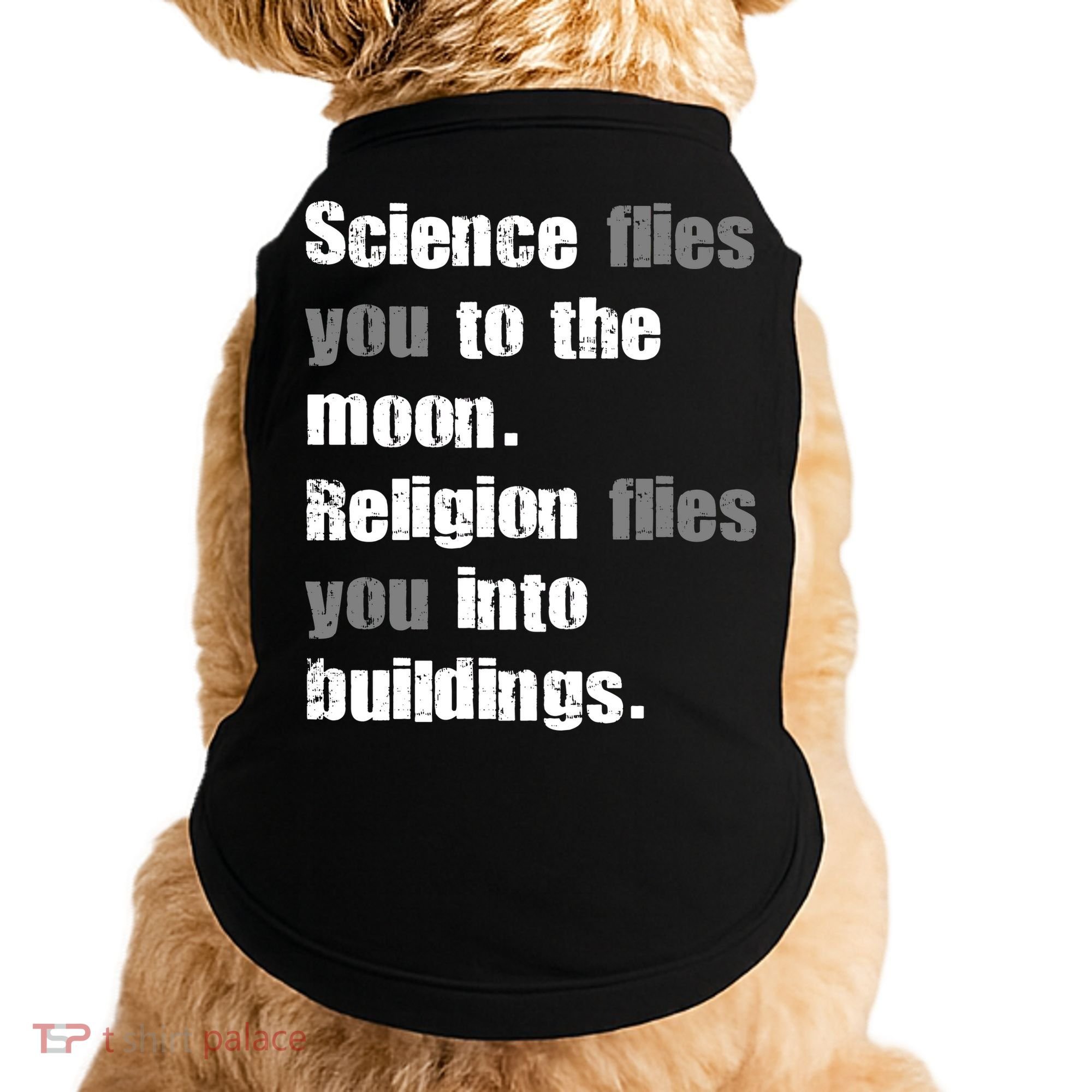 Science Flies You To The Moon Doggie Tank
