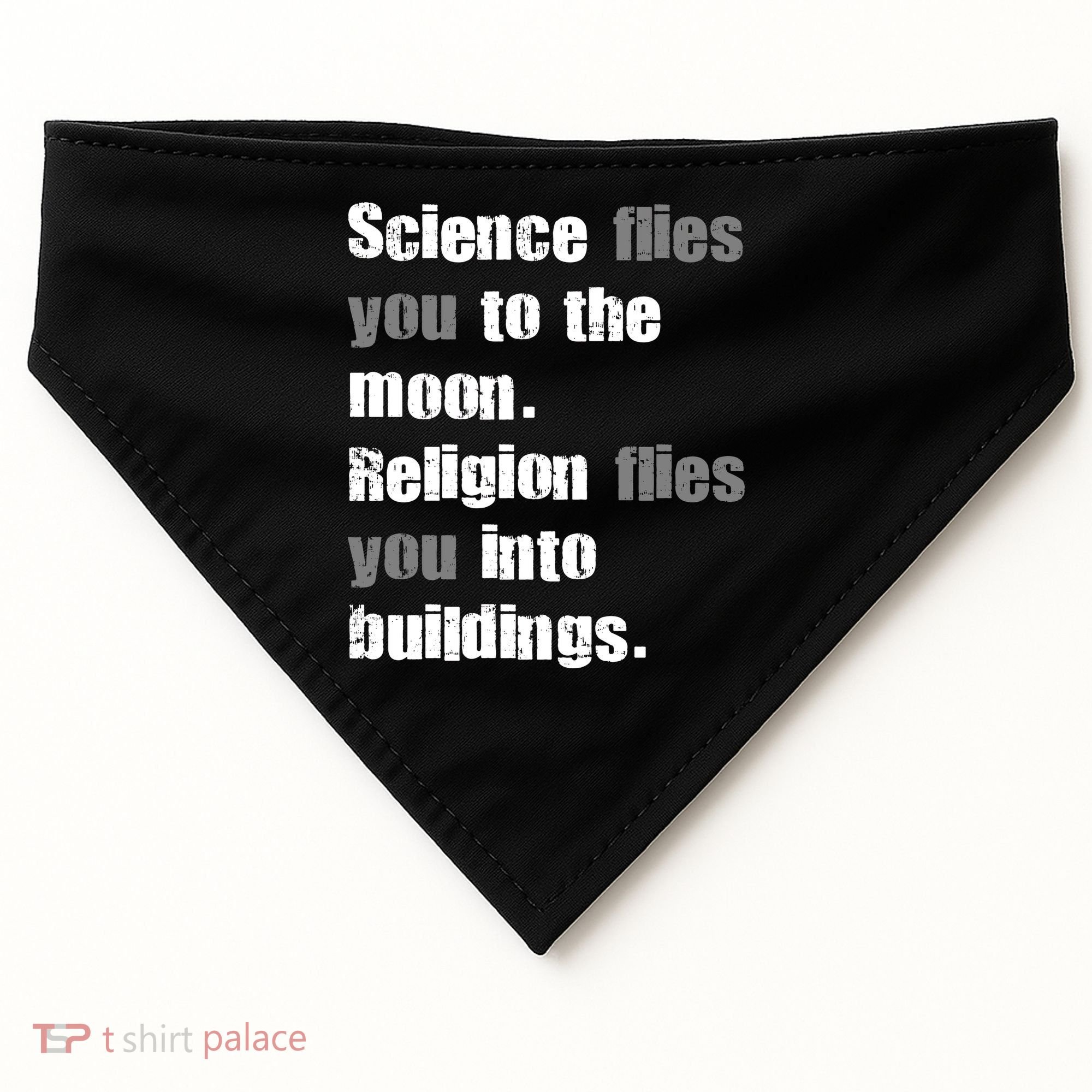 Science Flies You To The Moon USA-Made Doggie Bandana