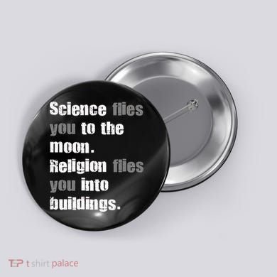 Science Flies You To The Moon Button