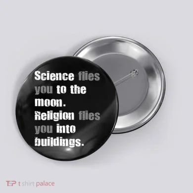 Science Flies You To The Moon Button