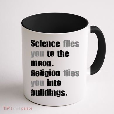 Science Flies You To The Moon Coffee Mug back