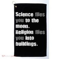 Science Flies You To The Moon Golf Towel thumb 0