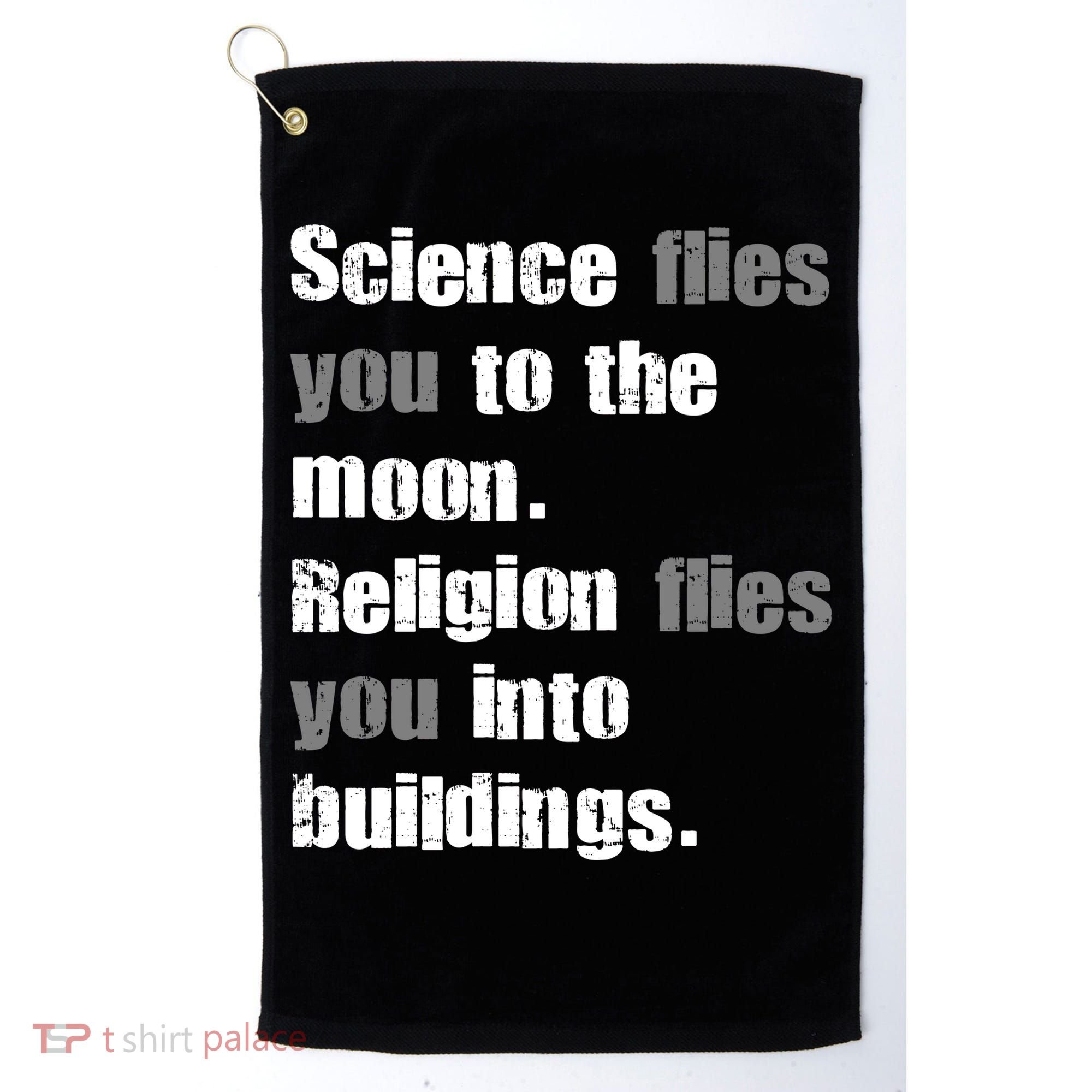 Science Flies You To The Moon Golf Towel