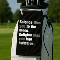 Science Flies You To The Moon Golf Towel thumb 2
