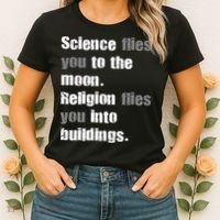 Science Flies You To The Moon Women's T-Shirt thumb 2