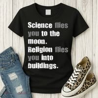 Science Flies You To The Moon Women's T-Shirt thumb 3