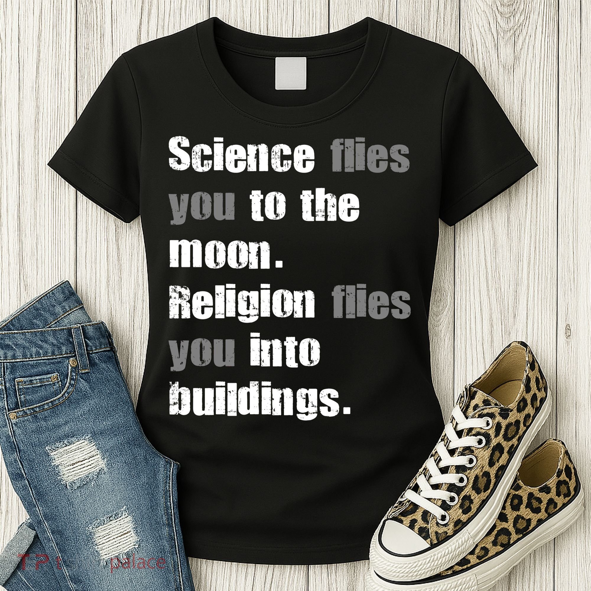 Science Flies You To The Moon Women's T-Shirt