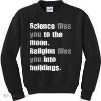 Science Flies You To The Moon Kids Sweatshirt thumb 0
