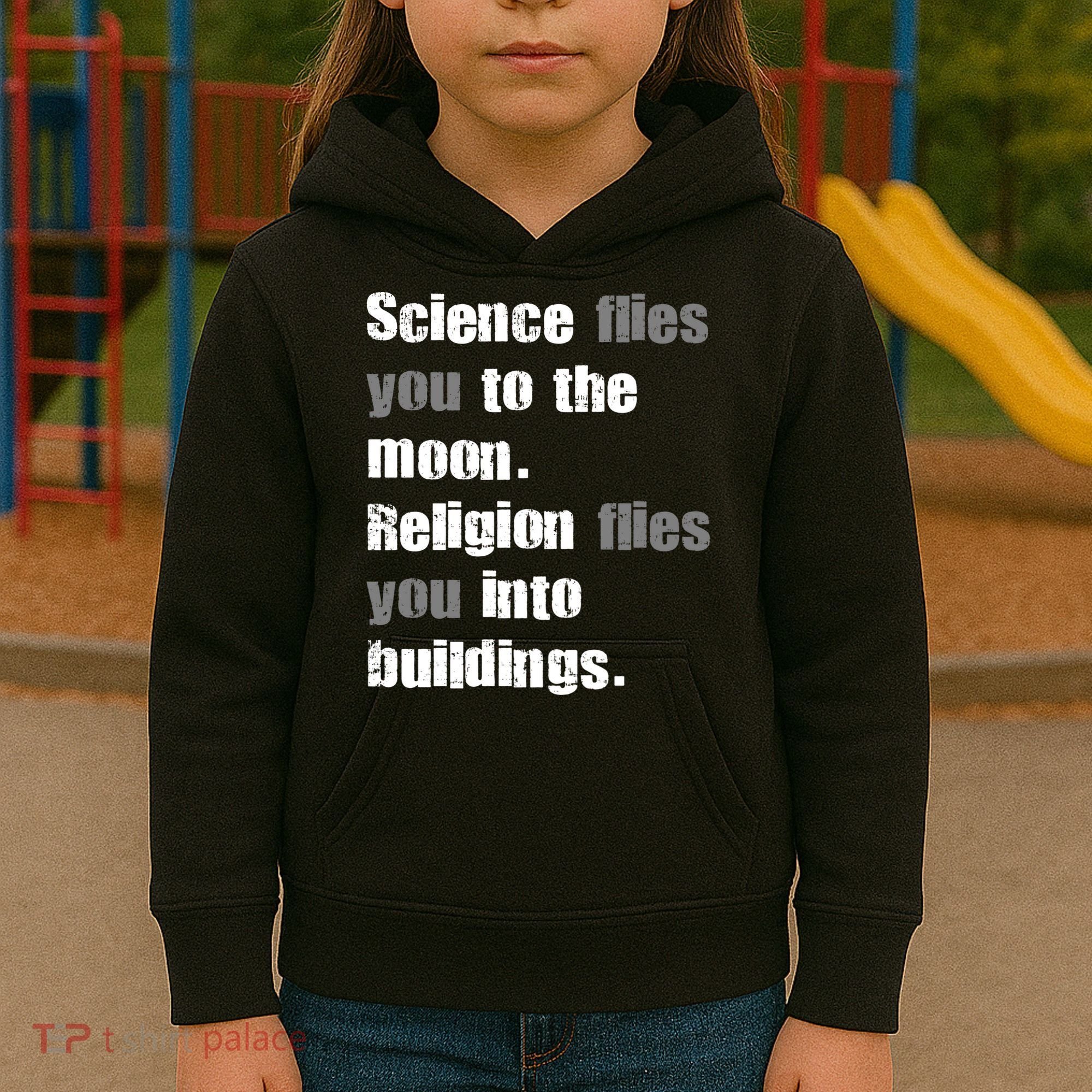Science Flies You To The Moon Kids Hoodie