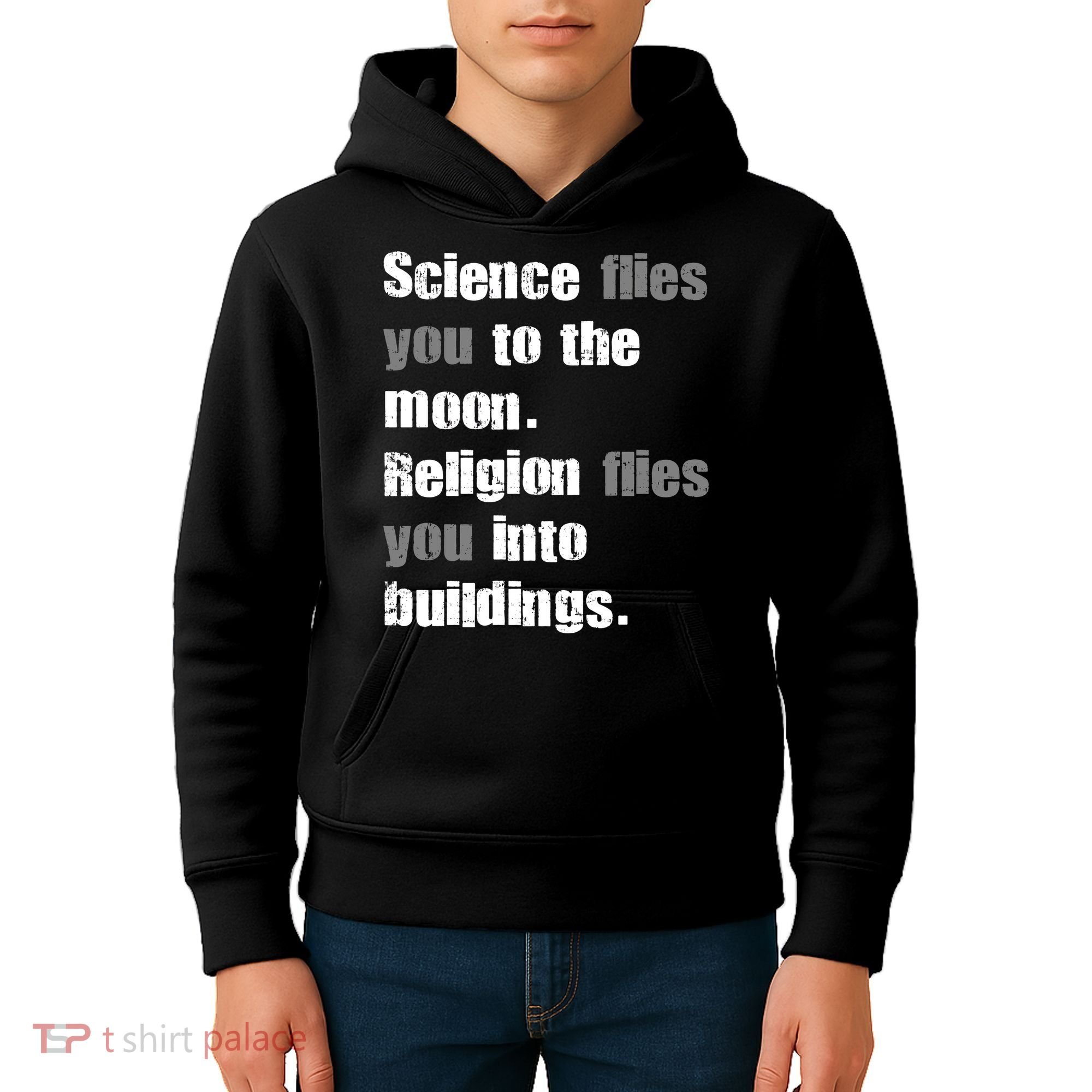 Science Flies You To The Moon Kids Hoodie