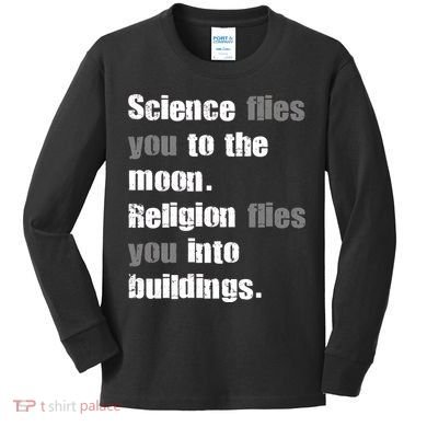 Science Flies You To The Moon Kids Long Sleeve Shirt