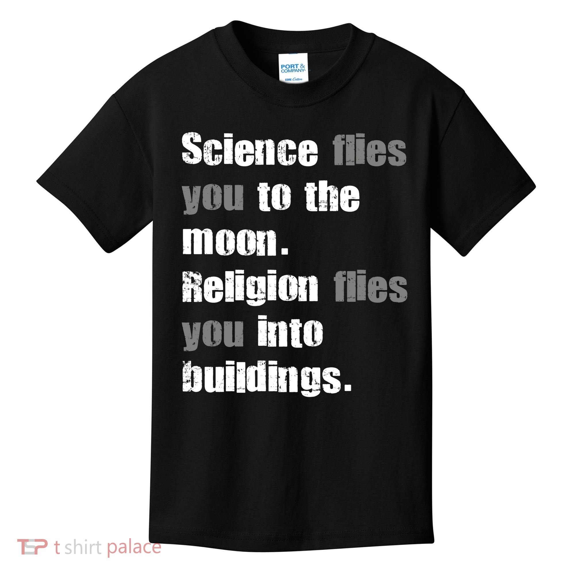 Science Flies You To The Moon Kids T-Shirt