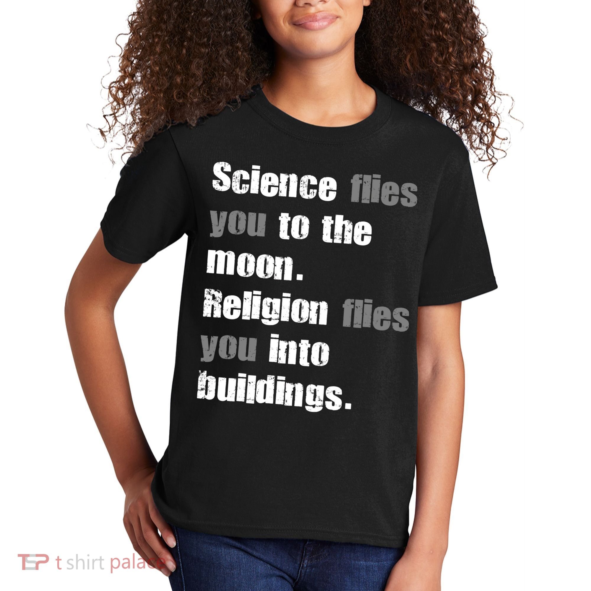 Science Flies You To The Moon Kids T-Shirt
