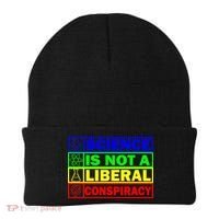 Science Is Not A Liberal Conspiracy Funny Beanie thumb 0