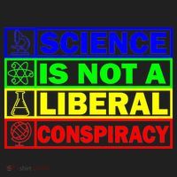 Science Is Not A Liberal Conspiracy Funny Golf Towel thumb 3