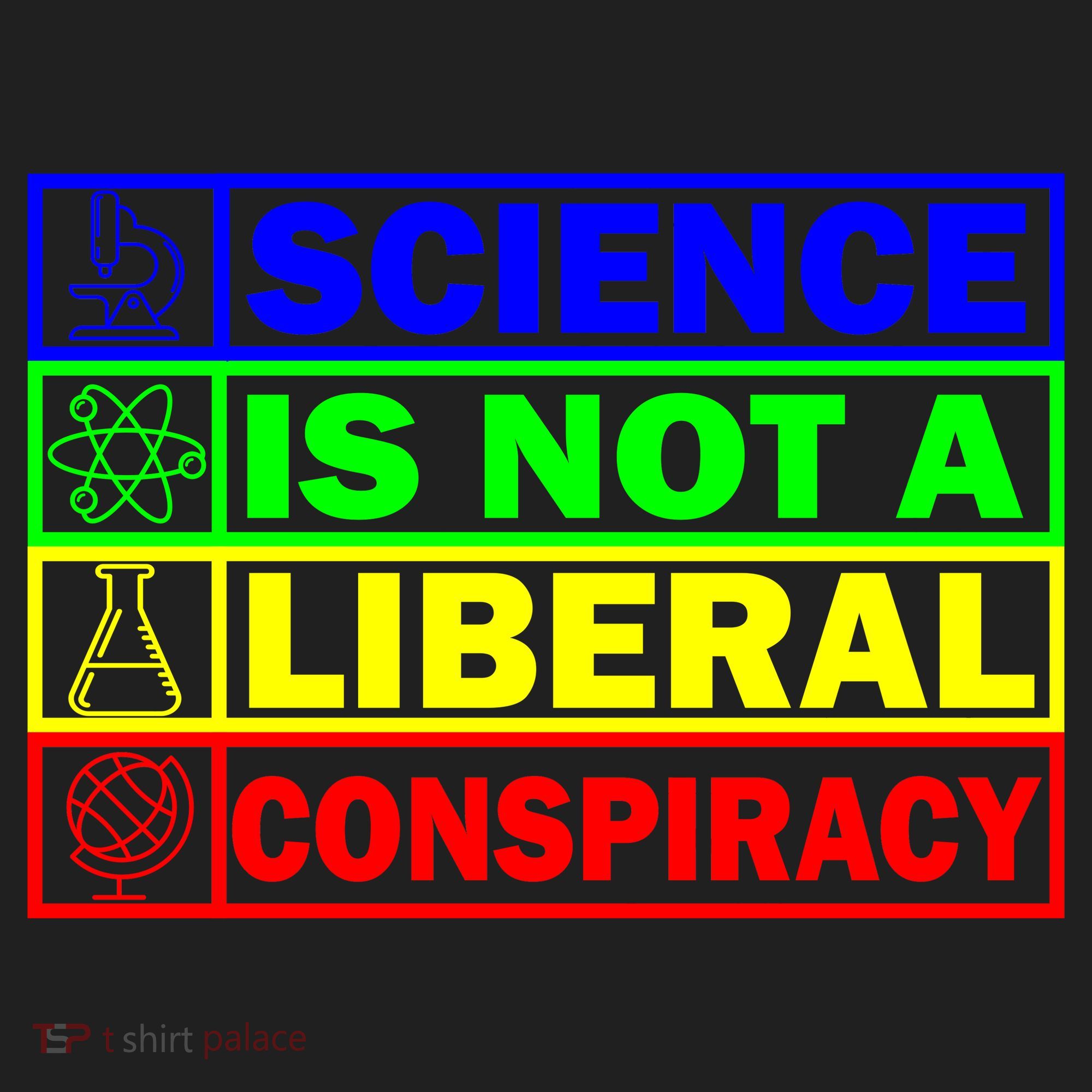 Science Is Not A Liberal Conspiracy Funny Golf Towel