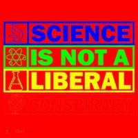 Science Is Not A Liberal Conspiracy Funny Santa Hat thumb 1