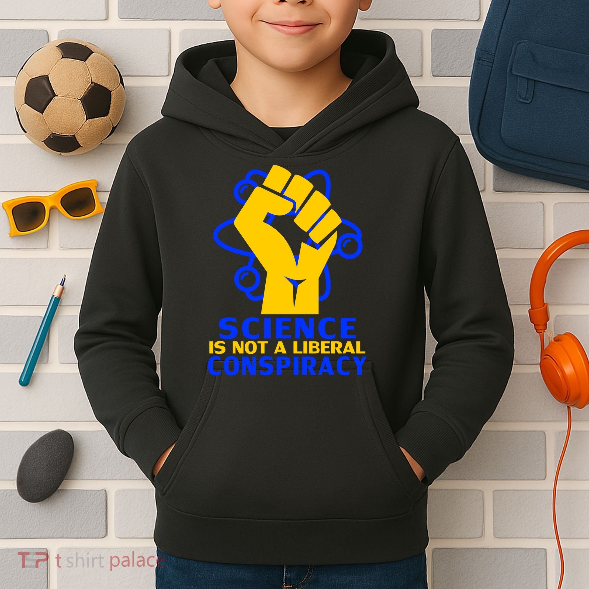 Science is not A Liberal Conspiracy Resist Resistance Kids Hoodie