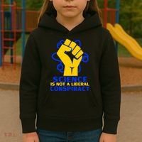 Science is not A Liberal Conspiracy Resist Resistance Kids Hoodie thumb 3