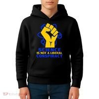 Science is not A Liberal Conspiracy Resist Resistance Kids Hoodie thumb 4