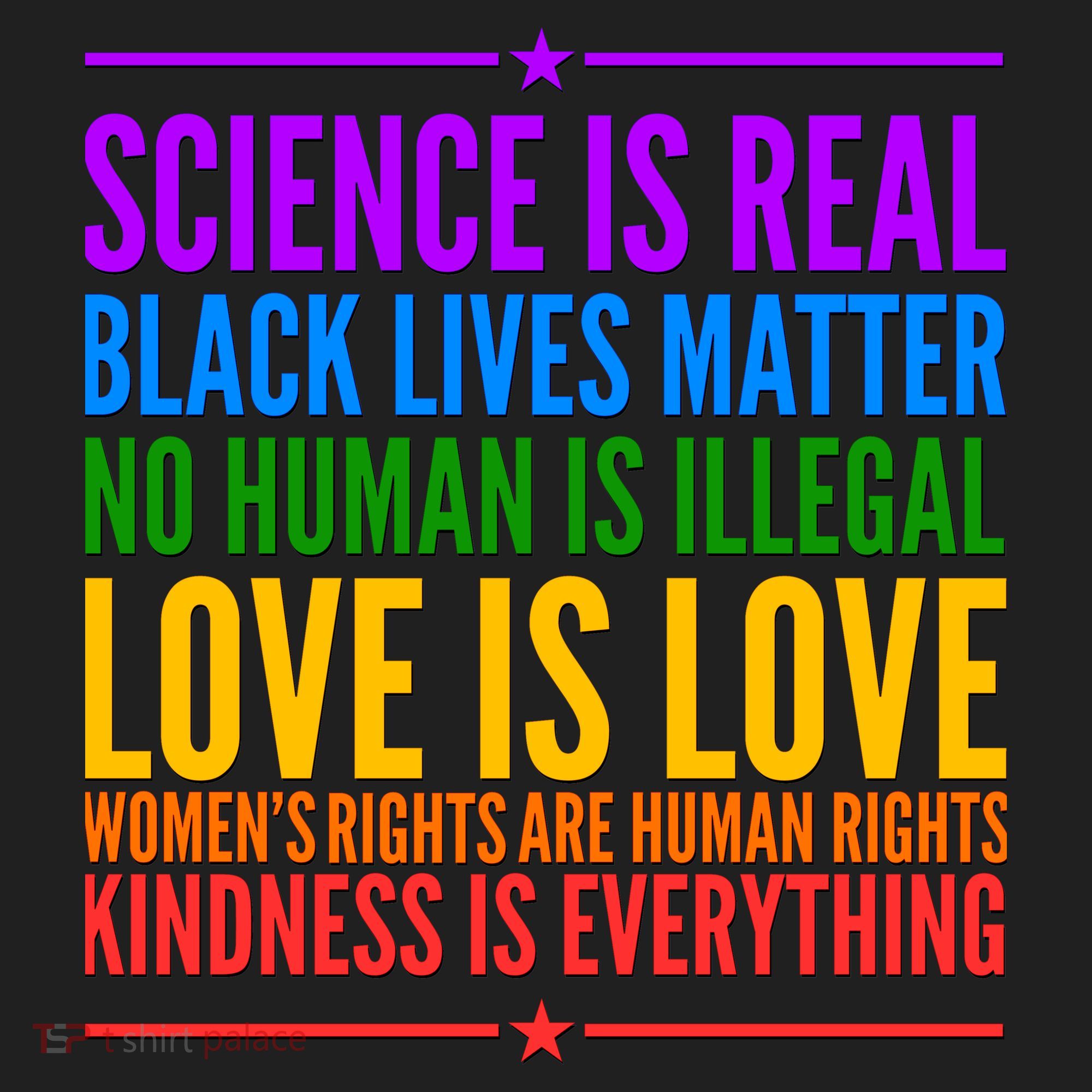 Science Is Real Black Lives Matter Love Is Love Women's Sweatshirt