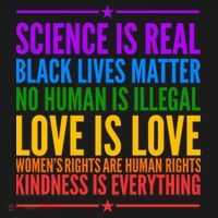 Science Is Real Black Lives Matter Love Is Love Long Sleeve Shirt thumb 2